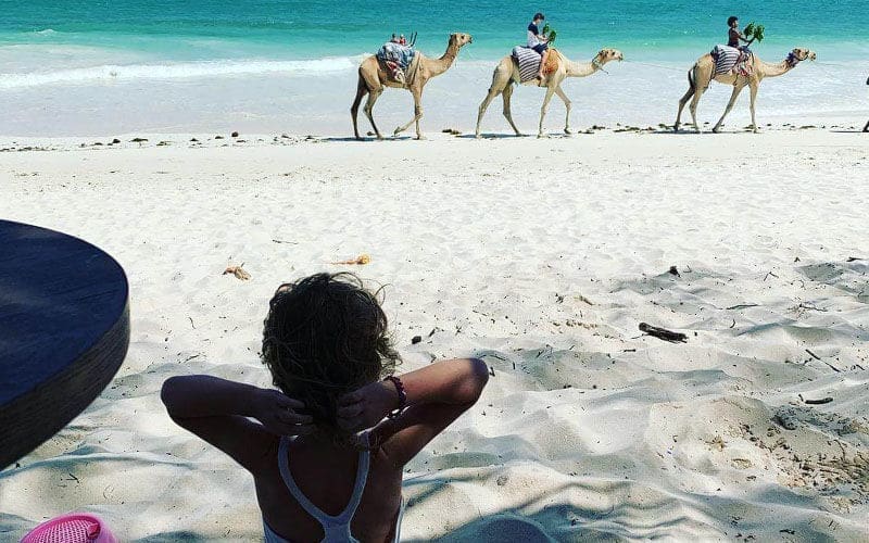 Kenian beaches met kids